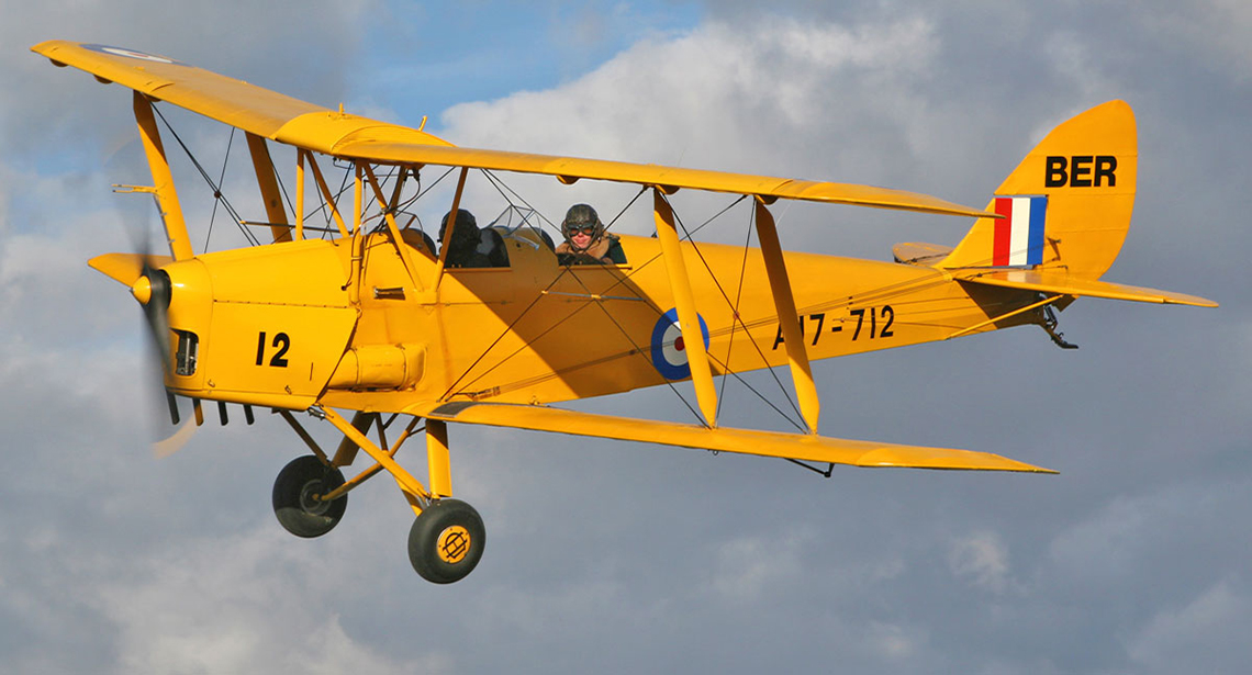 De Havilland DH-82 Tiger Moth.